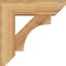 Ekena Millwork Westlake Slat Rough Sawn Bracket w/ Offset Brace, Western Red Cedar, 6"W x 18"D x 18"H BKT0604X18X18WTL06RWR - alternate 2